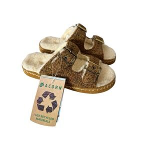 New Acorn Slippers‎ Sandals Size 5- 6 Women's Comfort Cozy Minimalist